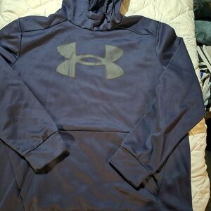 Under Armour Black Hoodie with Olive Logo